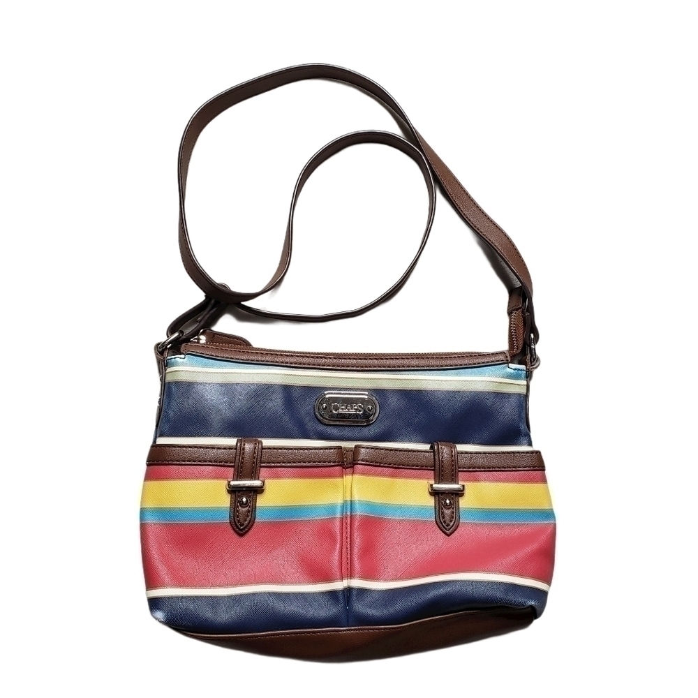 Chaps Carlene Striped Crossbody Purse Bag